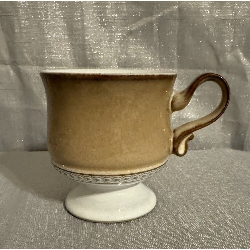 Vintage Denby Stoneware Footed Teacup "Seville" pattern